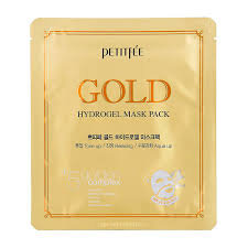 Petitfee Гидрогелевая маска для лица c золотом Gold Hydrogel Mask Pack, 32г*5шт 