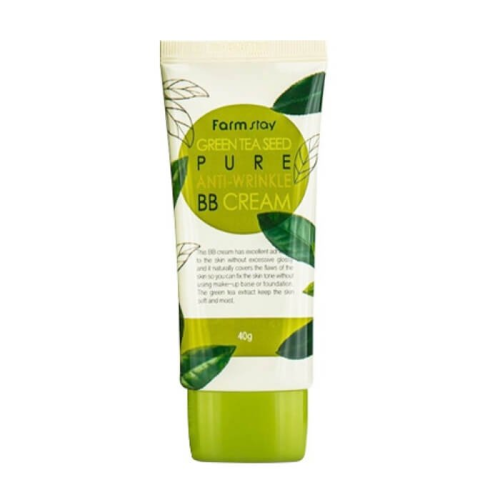 FarmStay Антивозрастной BB крем для лица Green Tea Seed Pure Anti Wrinkle BB Cream, 40мл 