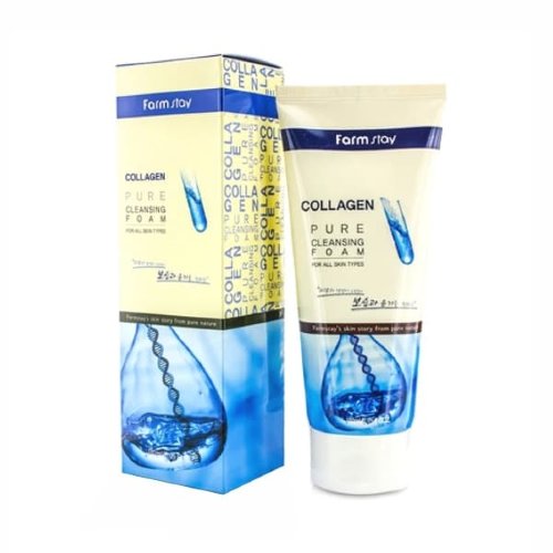 FarmStay Пенка для умывания с коллагеном Pure Cleansing Foam Collagen, 180мл