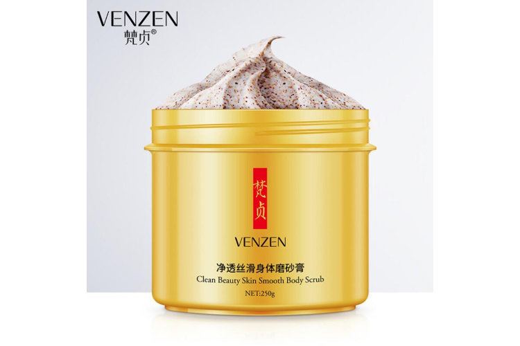 Venzen Скраб для тела с грецким орехом и Авокадо Smooth Body Scrub, 250 гр