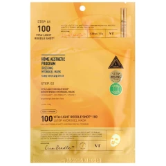 VT Cosmetics Двухфазная гидрогелевая маска с витаминами и микроиглами (спикулами), Vita-Light Reedle Shot 100 2Step Hydrogel Mask, 1шт