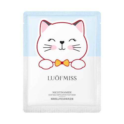 Luofmiss Пилинг-маска для ног из козьего молока с ниацинамидом, 35г