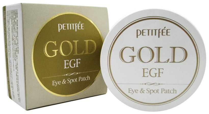 Petitfee Гидрогелевые патчи для глаз с золотыми частицами и фактором роста Gold & EGF Eye & Spot Patch, 60шт