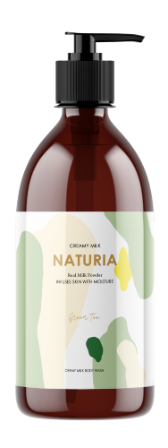 Naturia Гель для душа с экстрактом зеленого чая Creamy Milk Body Wash - Green Tea, 750мл.