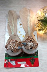 Evazia Елочное украшение "Птички" 2 в 1, 1шт