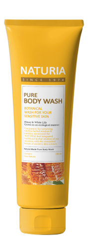 Naturia Гель для душа с экстрактом меда и лилии Pure Body Wash Honey & White Lily, 100мл