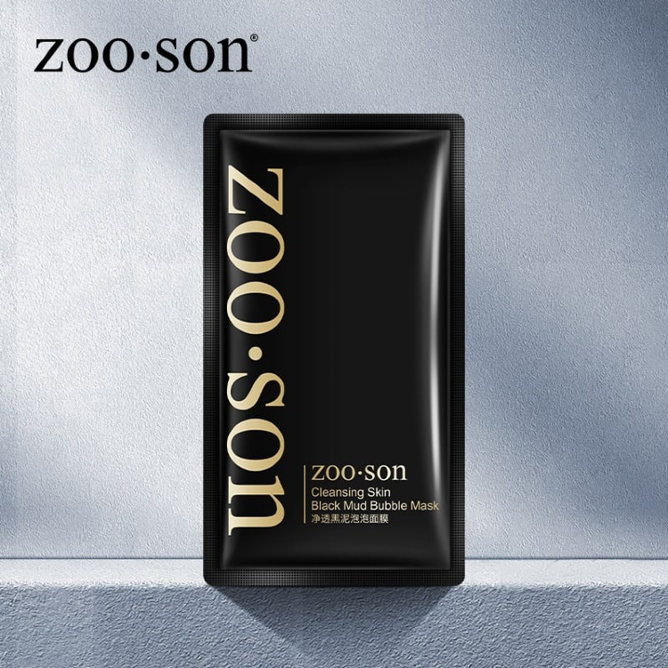 Zoo-Son Очищающая кислородно-пузырьковая маска Black Mud Bubble Mask, 2мл