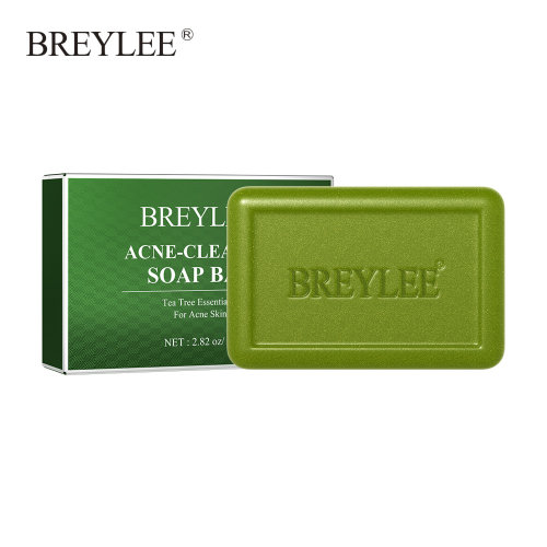 Breylee Мыло для умывания против акне с маслом чайного дерева Acne-Clearing Soap Bar, 80г
