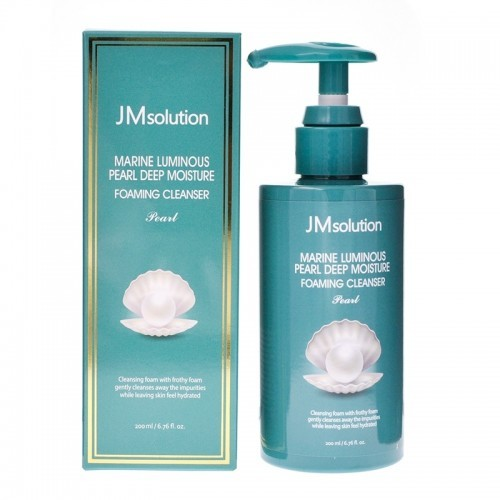 JMsolution Очищающая пенка для лица с жемчугом Marine Luminous Pearl Bubble Deep Cleanser, 300мл