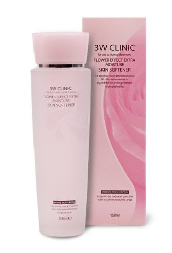3W Clinic Увлажняющий скин для лица с цветочными экстрактами Flower Effect Extra Moisture Skin Softener, 150мл