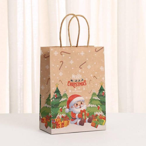 Пакет бумажный "Санта", 21*15*8см