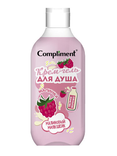 Compliment Крем-гель для душа «Малиновый милкшейк», 500мл