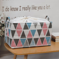 Корзина для хранения тканевая, треугольник разноцветный