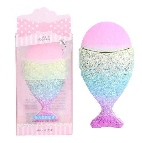 Кисть для макияжа "Рыбка", 1шт