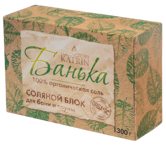 Лаборатория Катрин Соляной блок для бани «Банька», 1300г