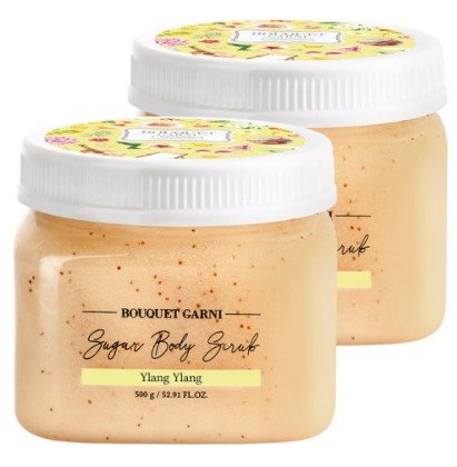 Bouquet Garni Скраб для тела с экстрактом эфирного масла иланг-иланг Ylang Ylang Sugar Body Scrub, 500г  
