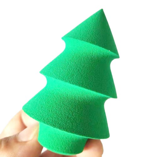 Спонж в форме рождественской елки