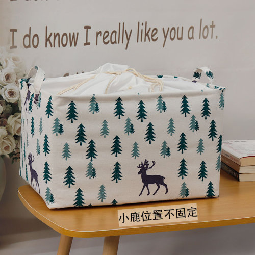 Корзина для хранения тканевая, лес