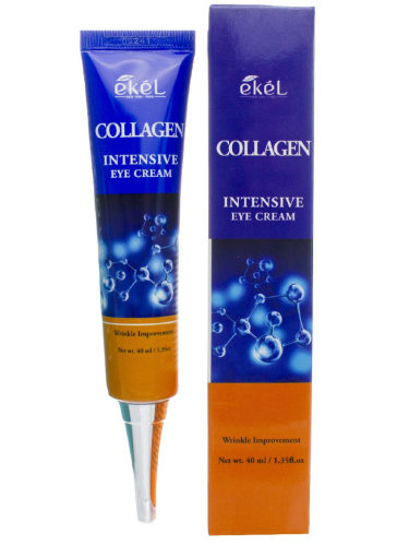 Ekel Увлажняющий крем для кожи вокруг глаз с коллагеном Intensive Eye Cream Collagen, 40мл