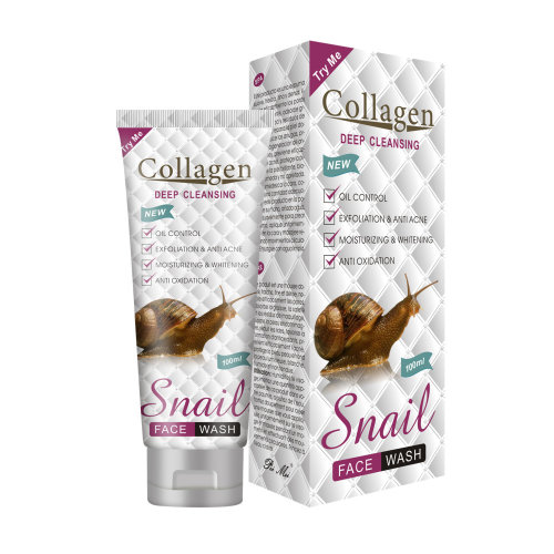 Collagen Пенка для умывания с муцином улитки и коллагеном Snail Face Wash,100мл