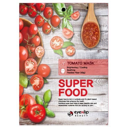 Eyenlip Тканевая маска для лица с экстрактом томата Super Food Mask Tomato, 23мл 