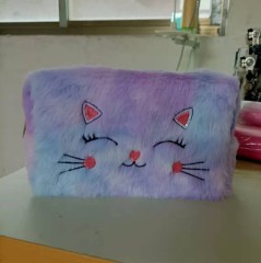 Плюшевая косметичка с рисунком Кошки, 17*11*8см
