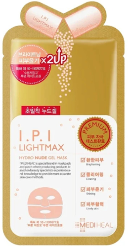Mediheal Отбеливающая гидрогелевая маска для лица I.P.I LightMax Hydro Nude Gel Mask, 30г*10шт