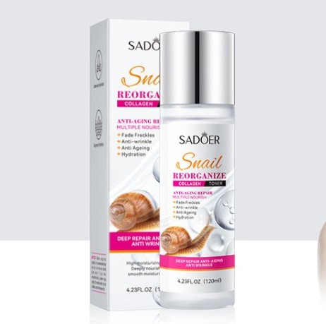 Sadoer Антивозростной тонер для кожи лица Snail Reorganize, 120мл