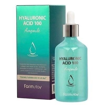 FarmStay Сыворотка для лица с гиалуроновой кислотой Hyaluronic Acid 100 Ampoule, 100мл