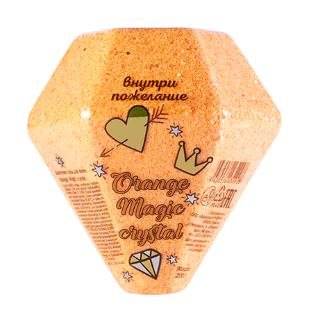 Лаборатория Катрин Шипучая соль для ванн «Orangе Magic crystal», 200г