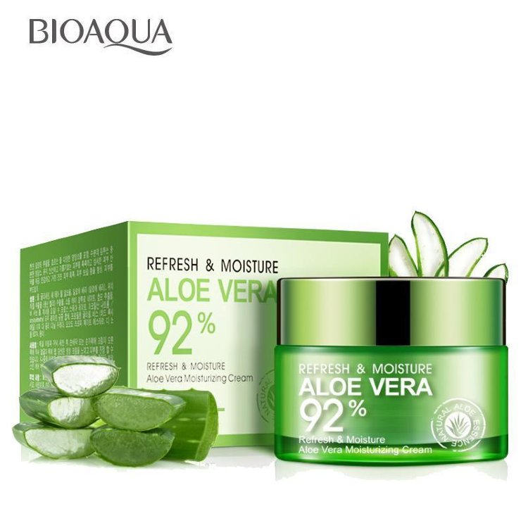 BioAqua Освежающий и увлажняющий крем-гель для лица и шеи Алоэ Вера 92%, 50г