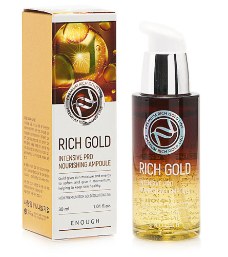 Enough Сыворотка для лица с золотом Premium Ampoule Rich Gold, 30мл