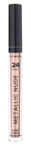 Lamel Тени для век жидкие Metallic Nude Liquid Eyeshadow, №404 оникс 