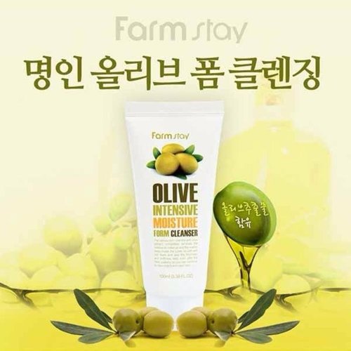 FarmStay Пенка для умывания с Оливой Olive Intensive Moisture Foam Cleanser, 100мл 