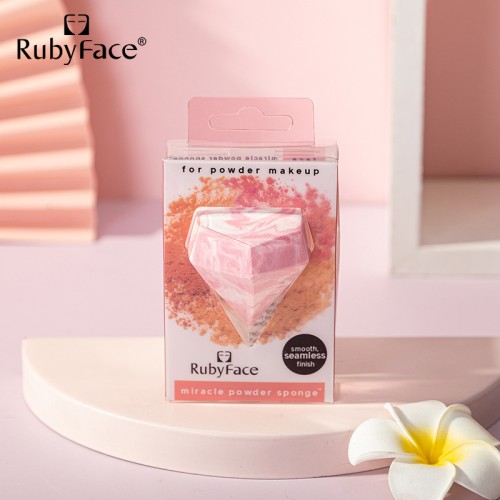 Ruby Face Спонж для макияжа "Кристал" Miracle Powder Sponge, 1шт