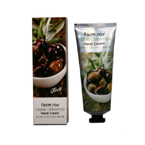 FarmStay Крем для рук с экстрактом оливы Visible Difference Hand Cream Olive, 100г 