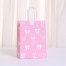 Пакет бумажный "Бантики", 21*15*8см