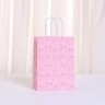 Пакет бумажный "Бантики", 21*15*8см