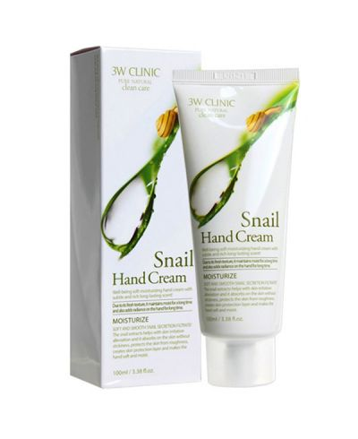 3W Clinic Увлажняющий крем для рук с муцином улитки Moisturizing Snail Hand Cream, 100мл