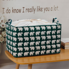 Корзина для хранения тканевая, мишки