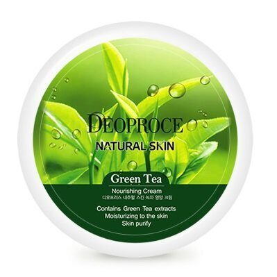 Deoproce Крем для лица и тела с экстрактом зеленого чая Natural Skin Greentea Nourishing Cream, 100г