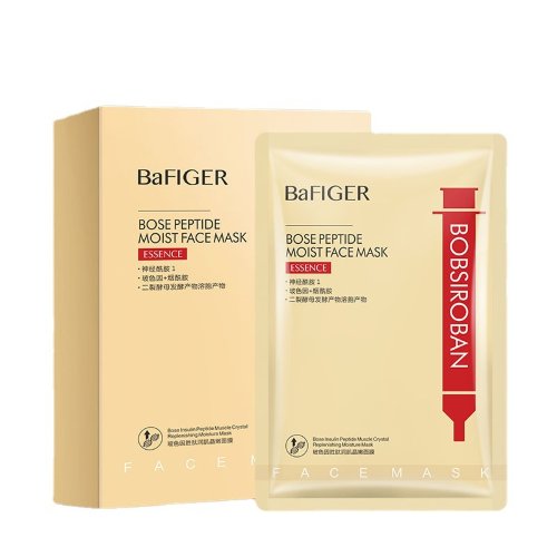 BaFIGER Увлажняющая тканевая маска для лица с пептидами Bose Peptide Moist Face Mask, 25г