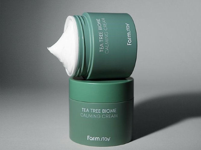 FarmStay Успокаивающий крем с биомом чайного дерева Tea Tree Biome Calming Cream, 80мл