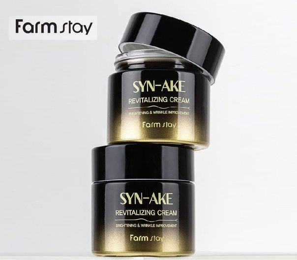 FarmStay Крем для лица с пептидом змеиного яда Syn-Ake Revitalizing Cream, 80г