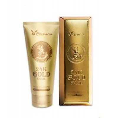 Elizavecca Пенка для умывания МУЦИН УЛИТКИ И ЗОЛОТО 24K Gold Snail Cleansing Foam, 180 мл