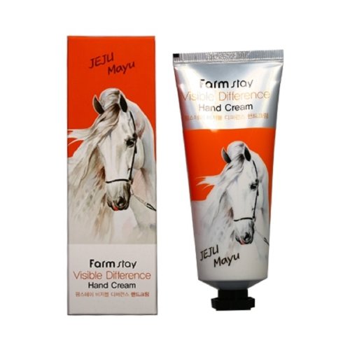 FarmStay Крем для рук с лошадиным жиром Visible Difference Hand Cream Horse Oil, 100мл
