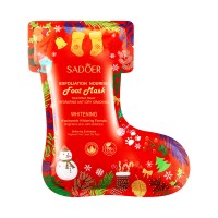Sadoer Увлажняющие маска-носочки для ног от трещин в новогоднем дизайне Foot Mask Hydrating Anti Dry Cracking, 35г*2шт (1пара)