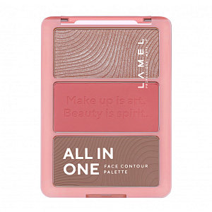 Lamel Набор пудр для контурирования лица All In One Face Contour, тон 401 персик