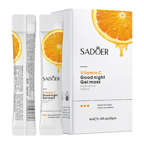 Sadoer Набор увлажняющих гелевых масок для лица с витамином С Vitamin C Good Night Gel Mask, 4мл*20шт