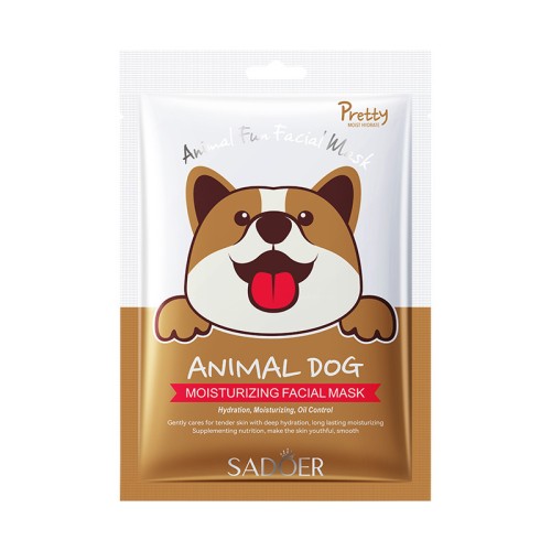 Sadoer Увлажняющая тканевая маска для лица Animal Dog, 25г